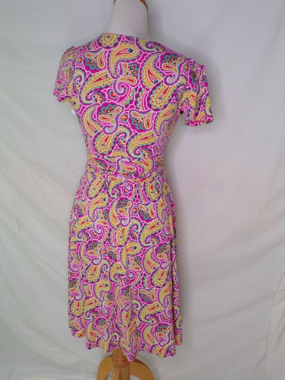 🆕 BODEN Evangeline V-Neck Belted Paisley Print Jersey Dress 4 - Picture 8 of 11